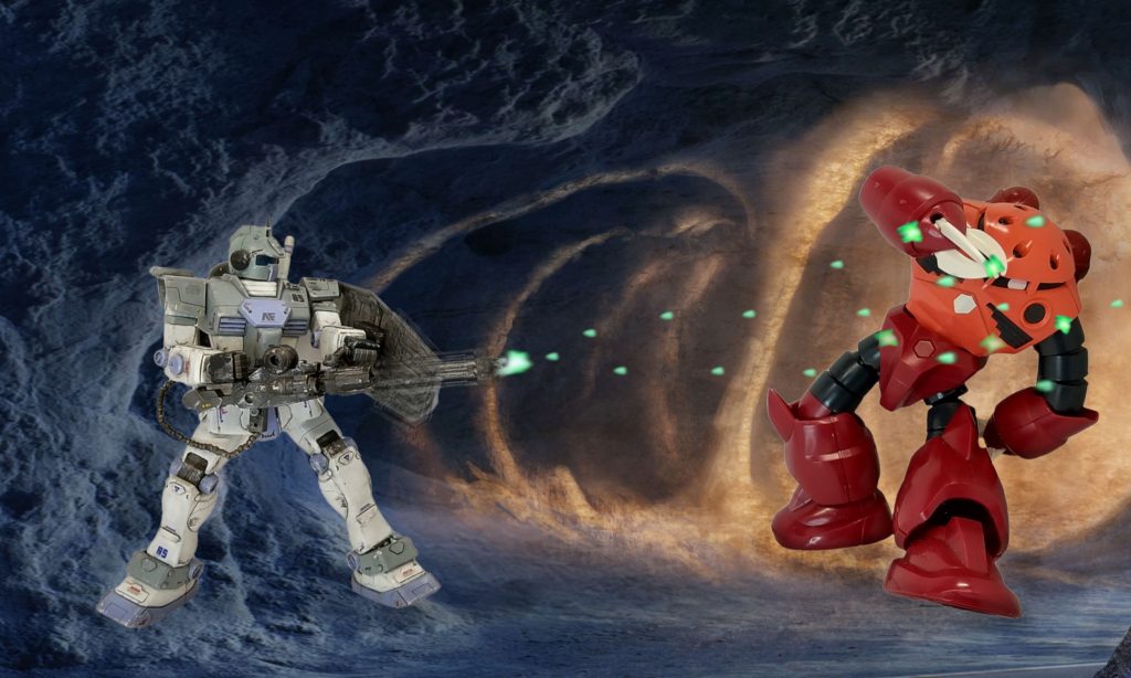 シャア「ビームを連射？当たらなければどうと・・・あうっ！あうっ！あうっ！」