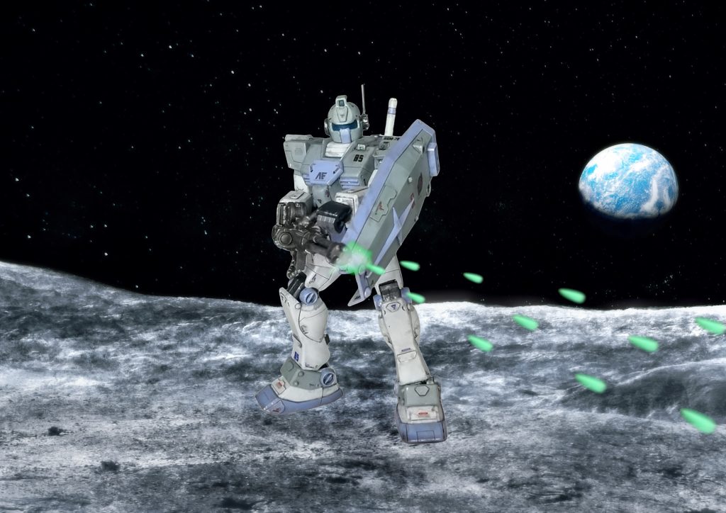 月面でガトリングガンを撃ちまくり！！！