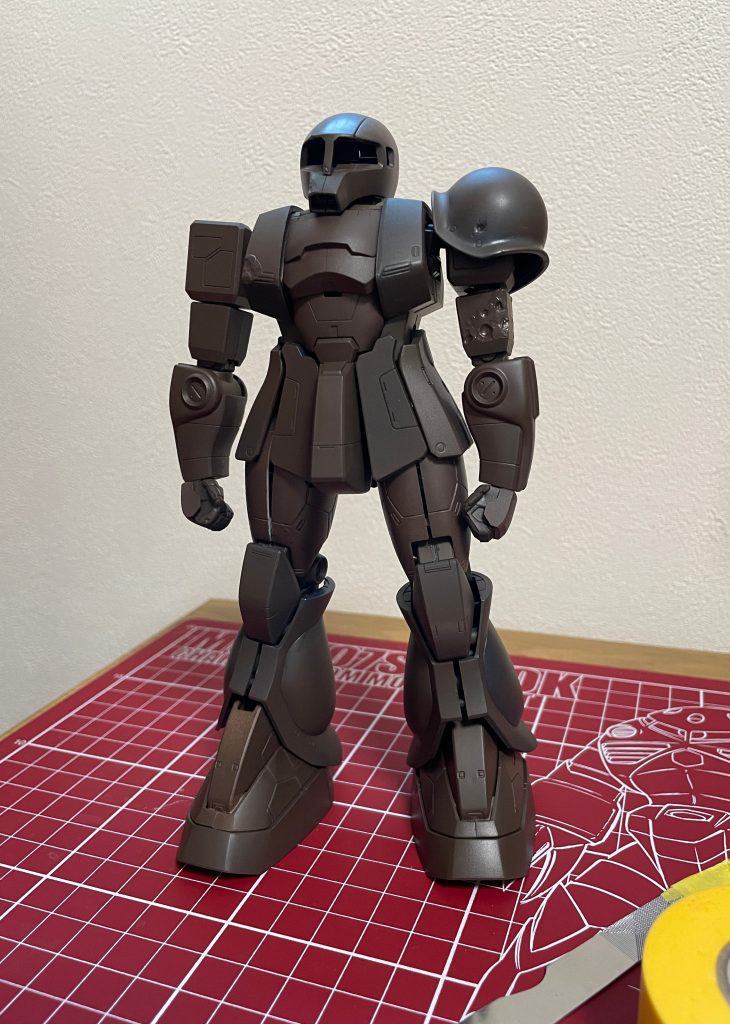 マホガニーサフをかけて、塗装し直しました。