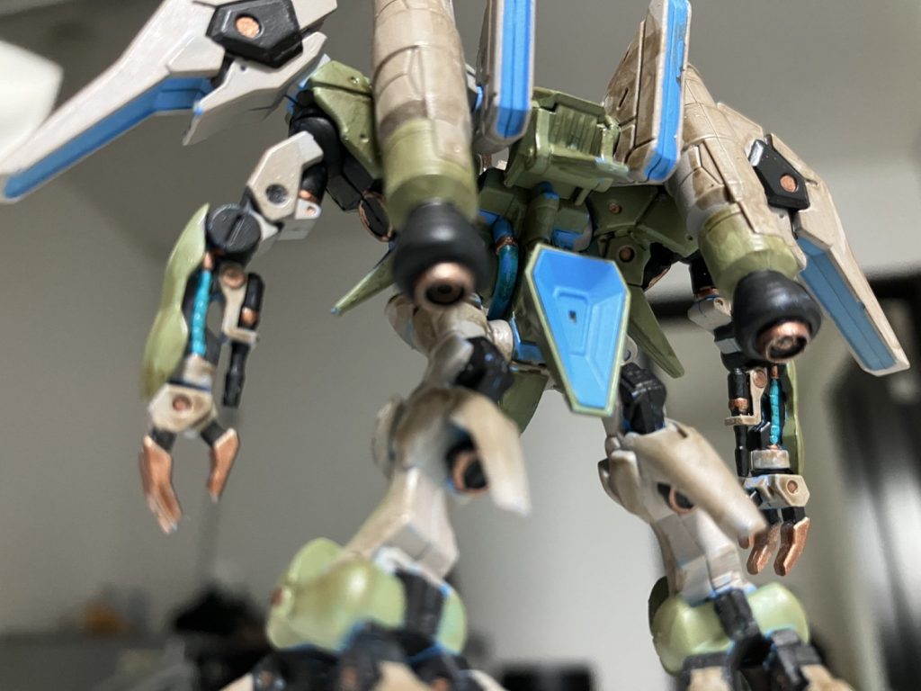 バックショットバーニアをディティールアップしています。けどなんか微妙な感じになってしまった…