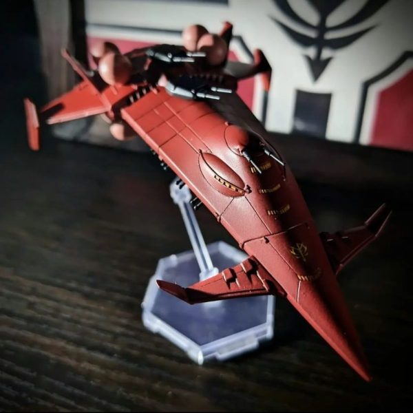 ガンダム1/1700 GK完成品 グワジン級大型宇宙戦艦 MS附属 塗装済