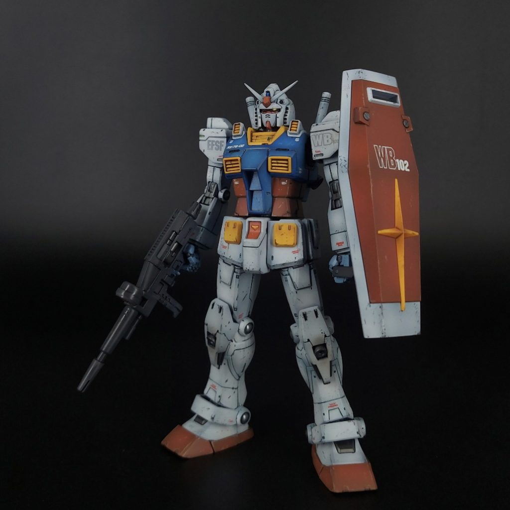 HG ORIGIN RX-78-02 ガンダム 後期型–2枚目/制作者：Moki Plamo