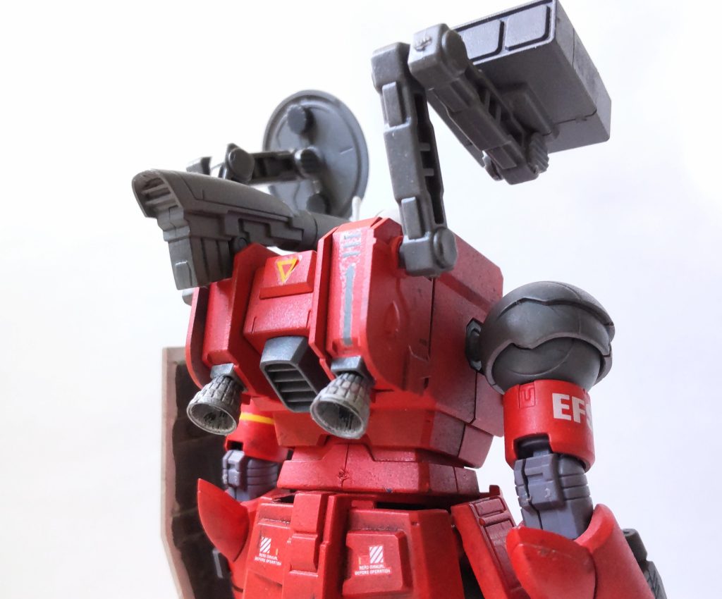 後ろもバーニアを追加。丁度よいスペースがありました。