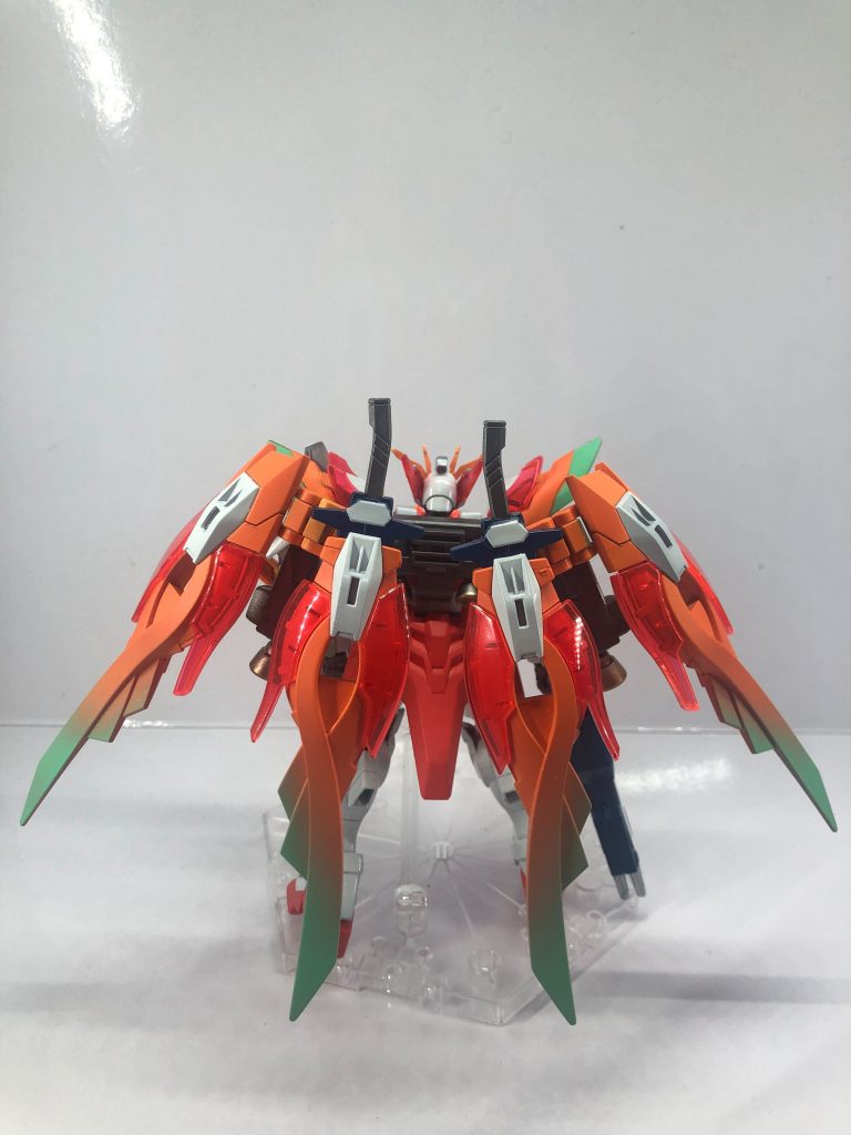 ウイング部分はキレイにエメラルドグリーンのグラデーションが入ったかなと思います