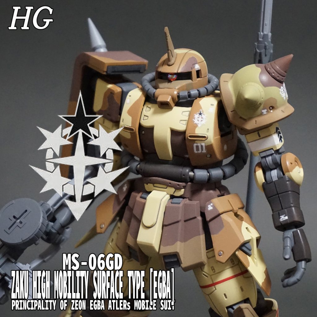 HG 高機動型ザク 地上用 (エグバ機)–2枚目/制作者：@Under_NM_Design