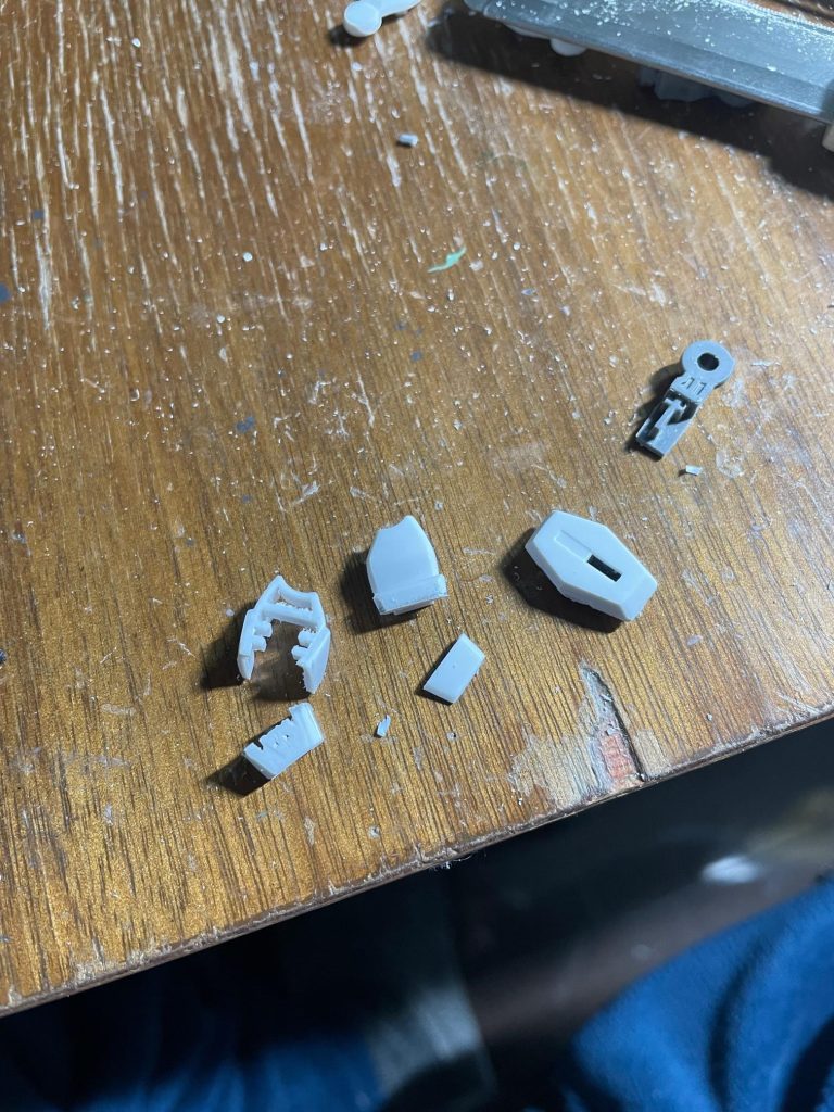 腕部加工 …これは前腕を延長しているトコです。