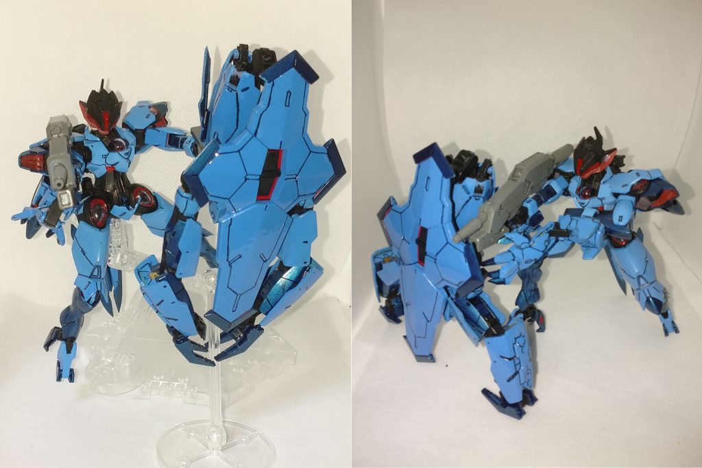 　盾は自立しますが、持つこともできなくはないです。　とはいえ盾が自立してくれるおかげで輝き撃ち（）も楽にできます。銃身が焼き付くまで撃ちまくれ！