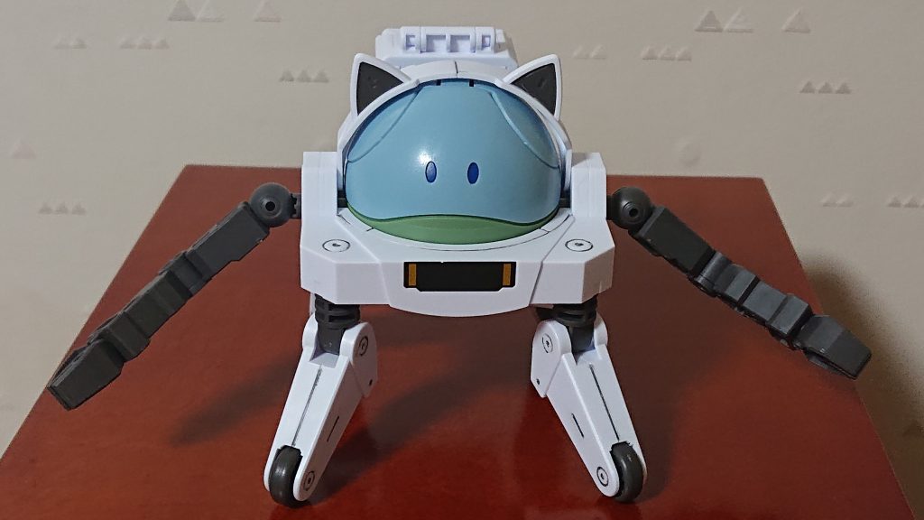 ノーマル(日常状態)。左右のマニュピレーターでゴミを拾いバックパックへ入れた後リサイクルステーション、ゴミ処理場へ持ち込むのが仕事(笑)