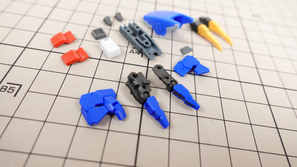 作成時の写真　その2ゴッドフィンガーは３体のパーツを使ってミキシングコンパクトに収めようとしましたが無理がありましたね・・・