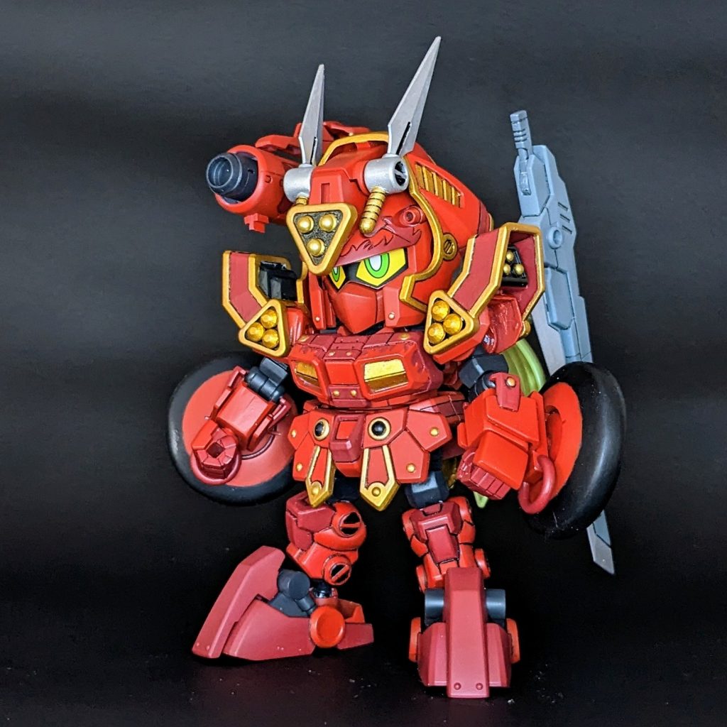 クロスシルエット非対応のキットなのでフレームに合うよう加工するのに苦労しました。