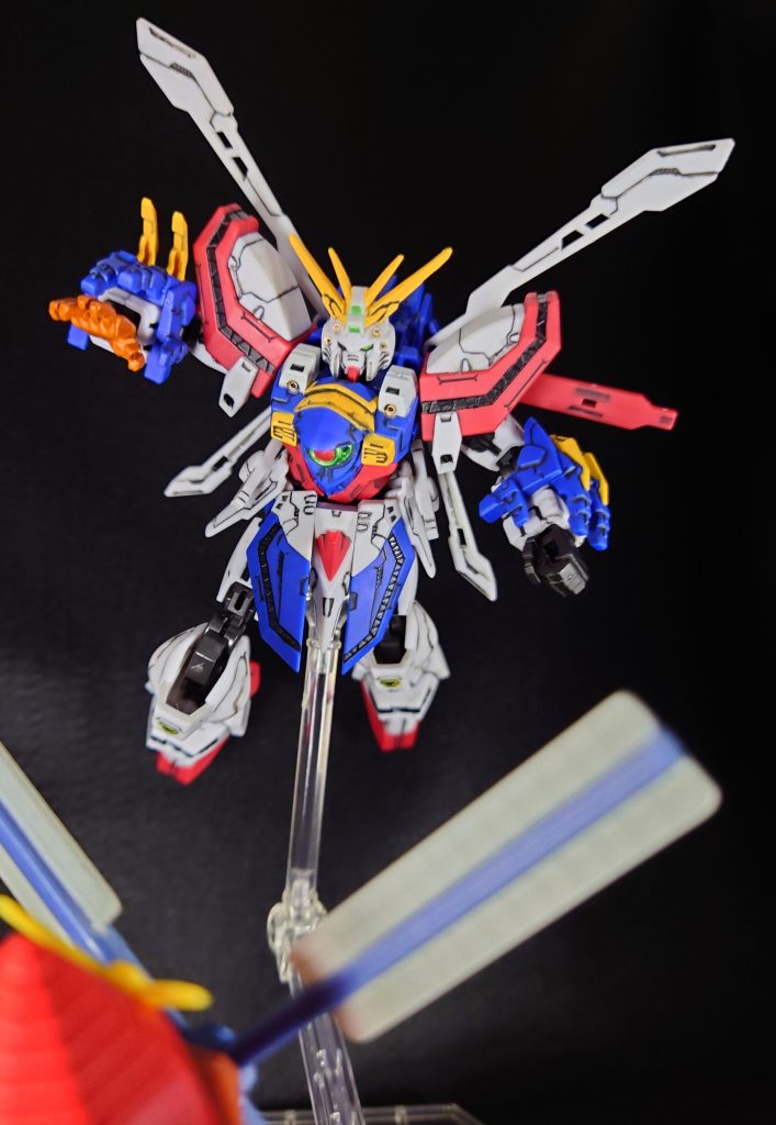ばぁぁくねつっ!ゴッド!フィンガァァァー!ゴッドガンダムと言ったらこれですよね。石破天驚拳も好きですがやはり代名詞はゴッドフィンガー。