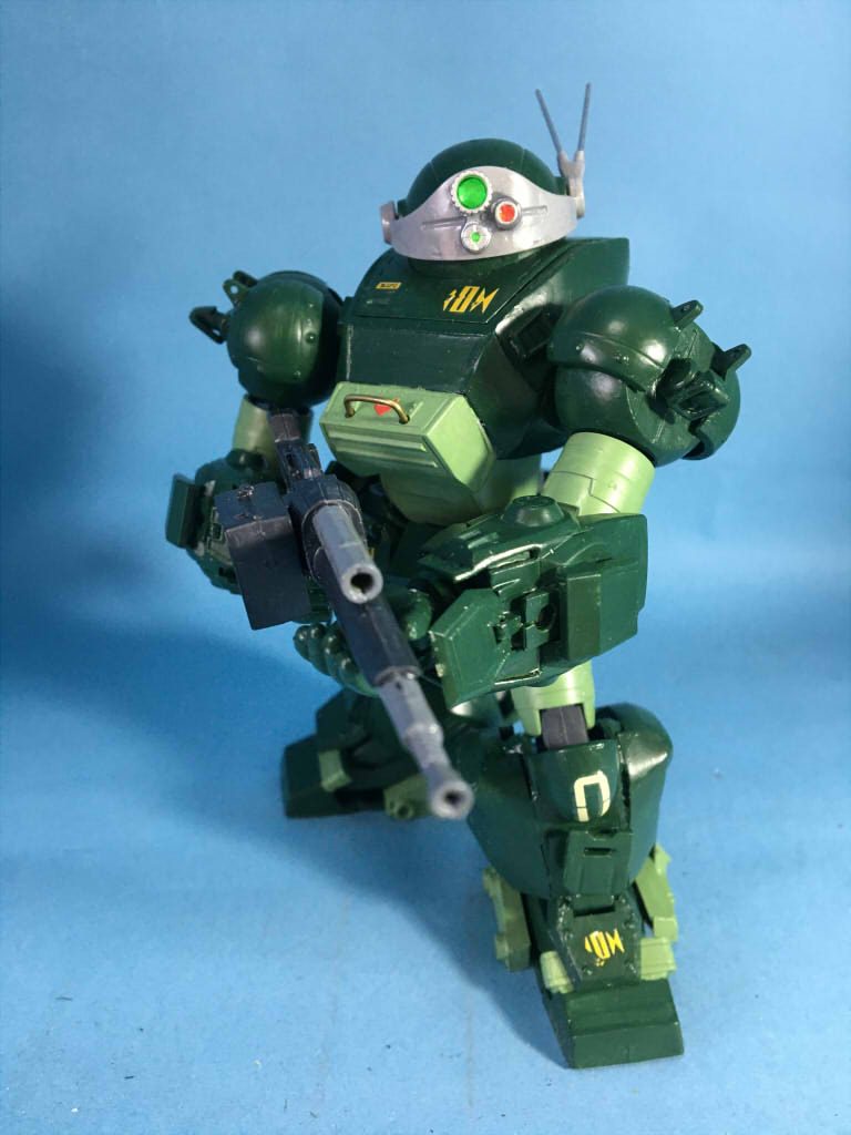 ヘビィマシンガン構え