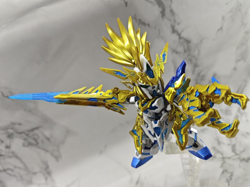 SDW HEROES 龍尊劉備ユニコーンガンダム (ガンプラ)–4枚目/制作者：@fox_chi_zeng