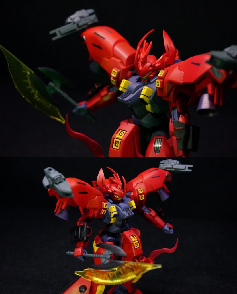 ダリルのコクピットで近接と遠距離マニューバの切替を反復する。決闘に参加できるのは学園の生徒のみ。今回は大量の稟議書と申請書を書いて、聴講生として無理やりの参加。スコピーの『学園の制服…ご自分ではまだ行ける。　似合ってると思っても、　周りから見たらコスプレですからね。』の一言が私の携帯端末を破壊させた。サポートについて何か言いかけてたけど、バキンとへし折ってやったわ。サーバーに戻って反省してろ！何のためにダリル「で」研究をしてると思ってるのか。少しは察しろっての！決闘の口上が始まる…ただ結果のみが真実！…開始と同時にフルブーストで接近！お菓子みたいな名前の機体に肉薄する。一番怖いのは近距離に近い中距離戦。あのドローン？ガンド技術？がバラけてビームを乱射されると私では処理出来なくなる。ダリルのドローンはオミットして、防御と推進力に全振り。至近距離で押し切る！私の戦斧プログラムは相手にワザと防御させ、シールドビット？を遠隔操作をさせない立ち回りができる。このまま、削り切れないのは承知の上…嫌がって後方にスラスタージャンプした時がチャンス！相手の膝が曲がり、後方移動のモーションが見えた！戦斧にエネルギーを集中、戦斧はバスターソードの形状に変化する。この一瞬で首を狙う。線の動きから点への攻撃パターン変更。対応出来るはずがない。「ここで！貫けぇー！！」