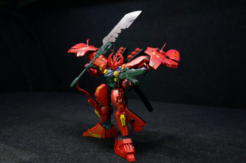 『これだけの手数、必ずガードしますよね。　・・・斬艦刀、エンゲージ！』実体剣の峰から推進力が発生。あり得ない速度で振り抜かれる。