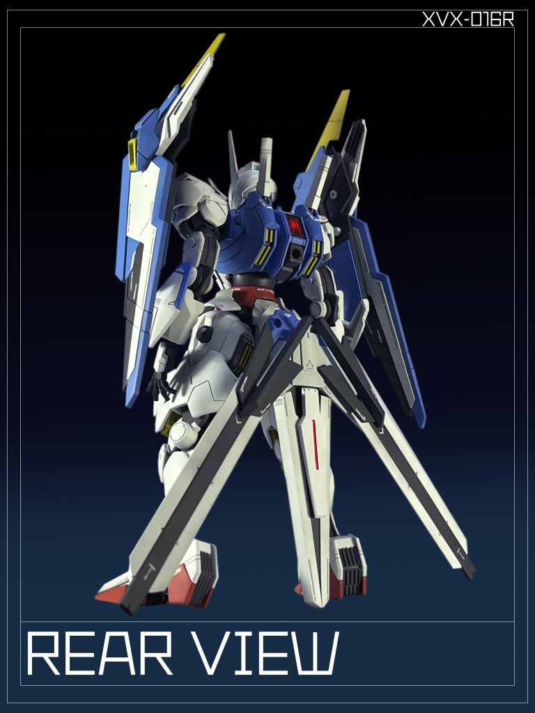 外部装甲や装備類を刷新した「ガンダム・エアリアル(改修型)」とは異なり「XVX-016 ガンダム・エアリアル」の基本仕様を維持したまま、増加装甲や装備類の追加を行う事で、原型機の弱点であった機動力や防御力の強化(Reinfoce)を行っている。
