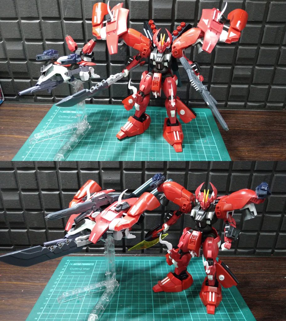 如何でしたでしょう？妄想１２０％で走り抜けました。ダリルバルデが本領発揮できず可哀そうすぎる。エアリアルをこれなら倒せるっ！？て感じで改修しました。宜しければコメント、お願い致します。