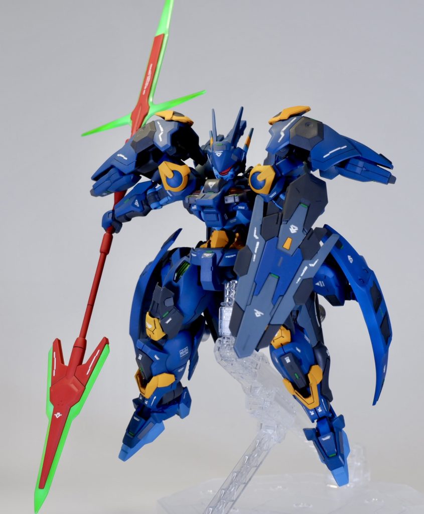 メイン武装のビームジャベリンはダリルバルデとディランザ(グエル機)の武装で作成しました！