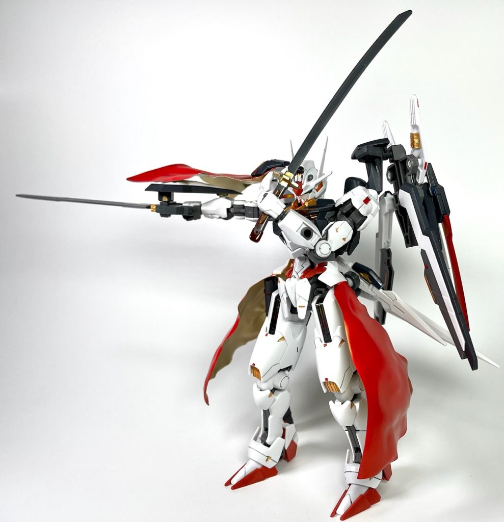 エクシアのセイバー、ダブルオーセブンソードのカタールなど移植しています。刀はジンから…笑