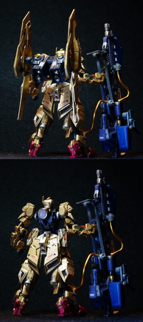 流石にバックパックはスクラッチ。MADさんに教えてもらったネオジム磁石とホチキス針の組み合わせはとても便利でした。ホチキス針のブロックがいいモールドにもなり、バックパックの高さ調整も任意でできて便利でした。