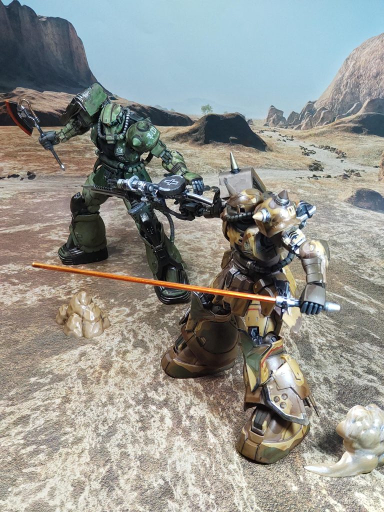 ドアンザクとブンドドちなみに、ドアンザクにも汚し塗装を施してます