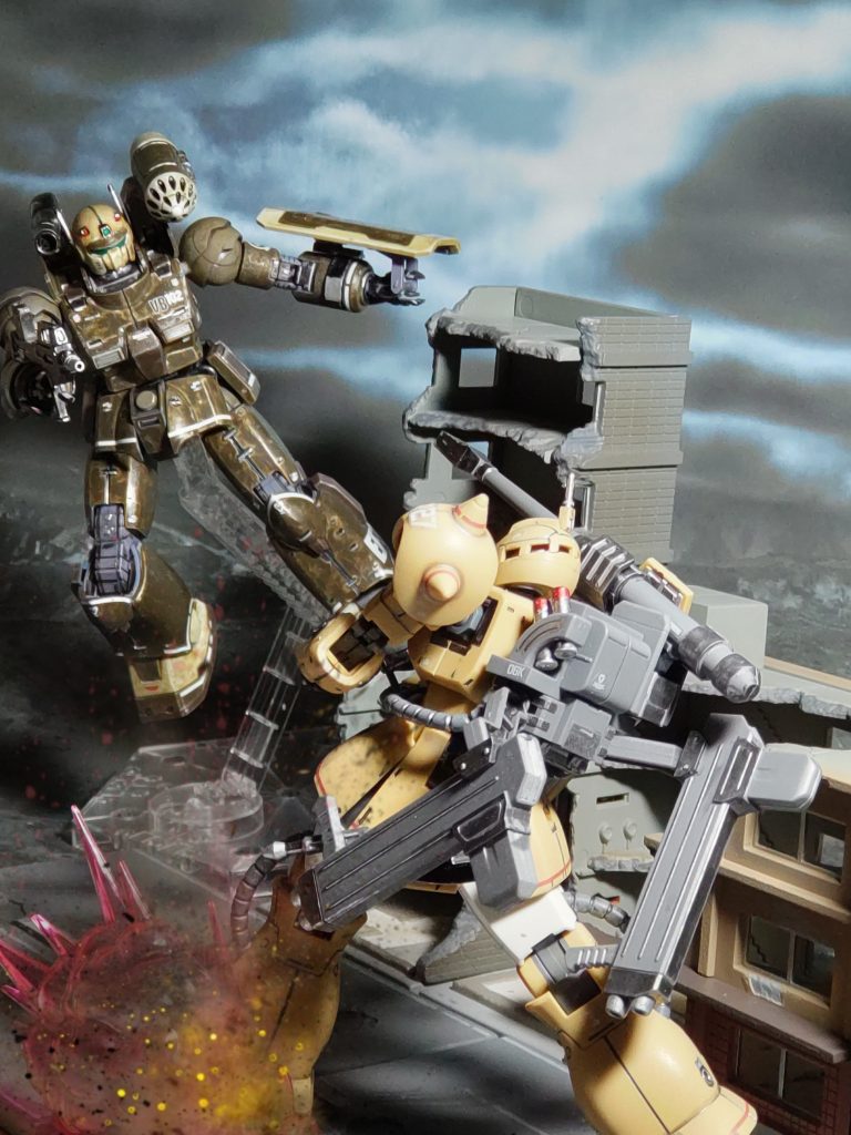 ヅドンッ❗❗「なっ❗❓対MS地雷だと❗」「ヒャッハー❗かかったな❗❗」