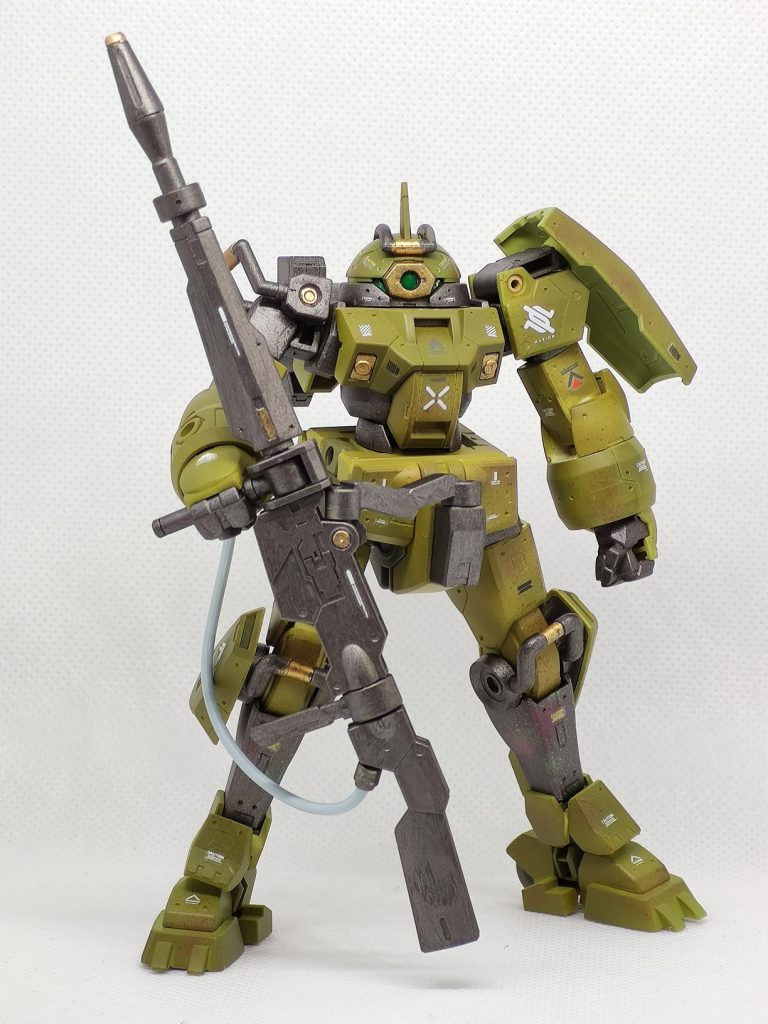 ディティール追加、塗装、デカール貼り後（少しだけカモフラージュ模様を入れたのですが、微妙過ぎ・・・）