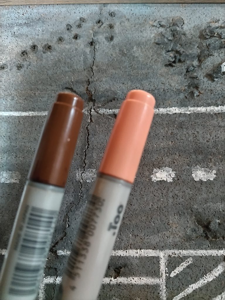 コピックで雨だれ