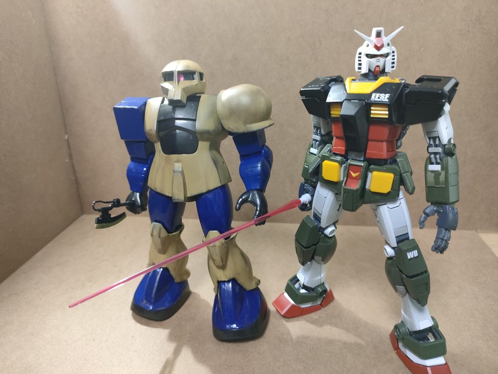 まぁ旧キットは旧キットの良さがあるので、いいでしょう、たとえば旧キットのアニメ基準のハンドパーツ結構好きです、私だけかな？