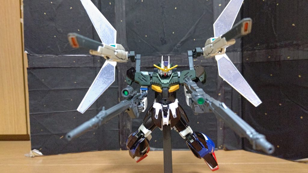 ツインサテライトキャノン展開!!ちゃんとガンダムX通りにサテライトキャノンの設定はされています。