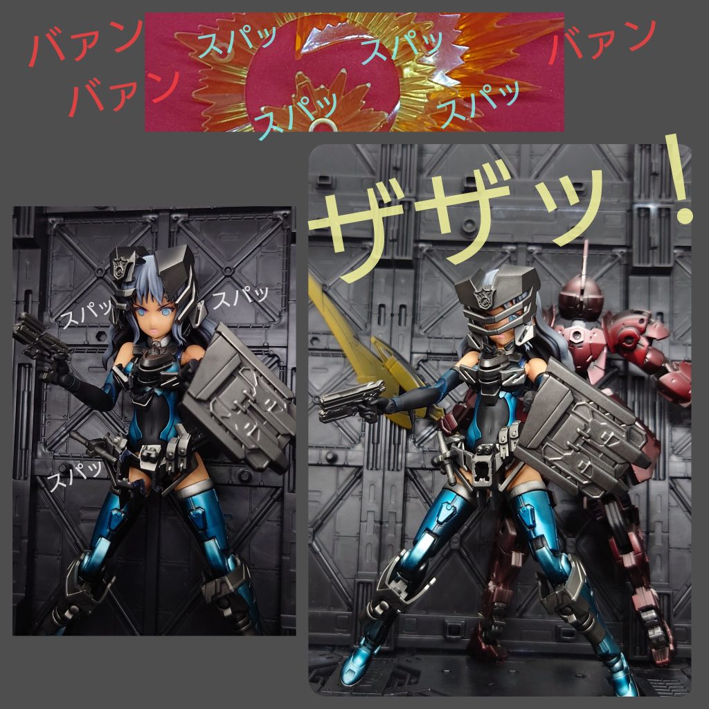 ヴェルデバスターガンダムは2体用意しました。これもキャンディ塗装です。