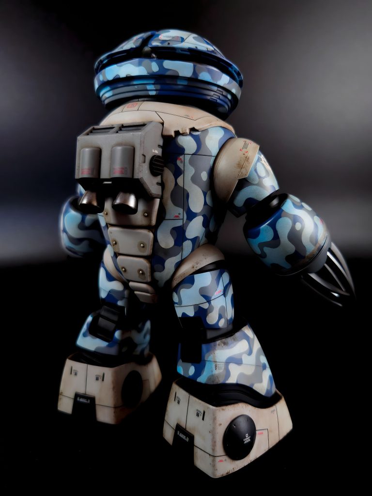 HGUC アッガイ(迷彩仕様)–4枚目/制作者：自己満ぺいんたー