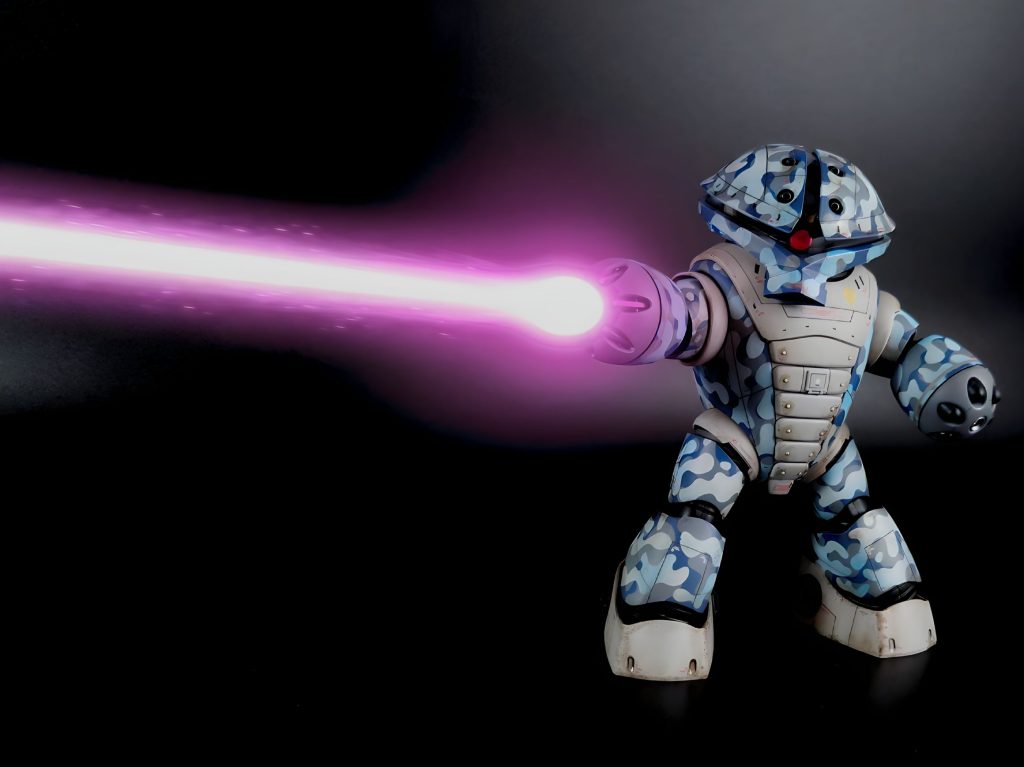 HGUC アッガイ(迷彩仕様)–8枚目/制作者：自己満ぺいんたー