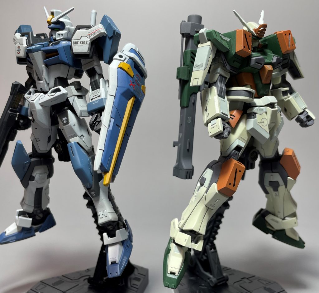 以前作ったEGバスターとこの並びホント好きベストパートナー感半端ないですねデュエルを作るモチベはこれが大きかったです