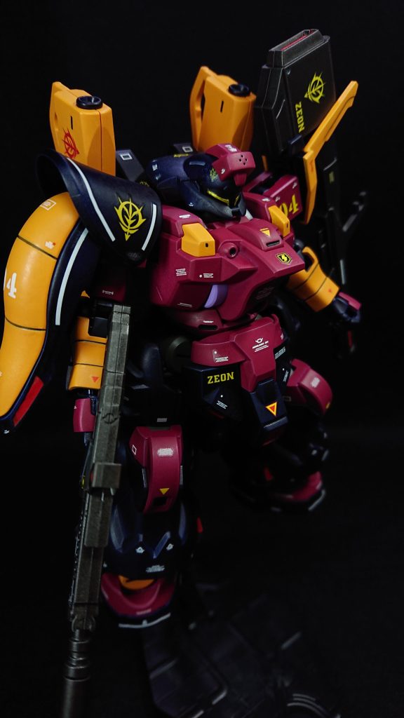 頭部　　　　：ディランザ・ソルボディ　　　：ディランザ腰部　　　　：ディランザ肩　　　　　：ディジェ腕部　　　　：ディジェ脚部　　　　：ディランザバックパック：ディランザ+ジムⅢビームマスター武装　　　　：クレイバズーカ(ディジェ)　　　　　　　マシンガン