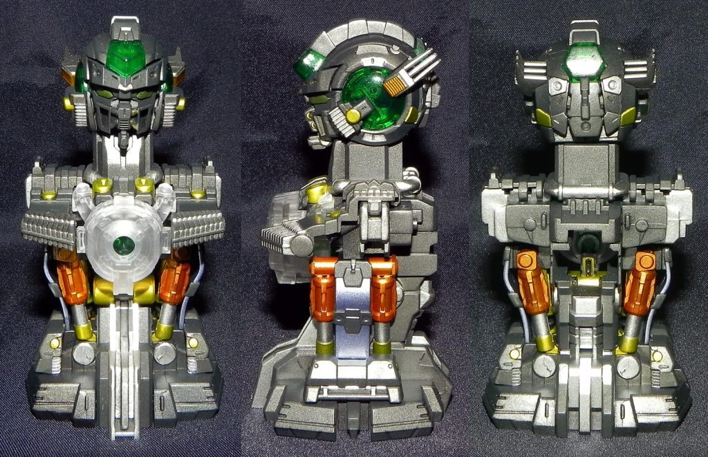 今回の内部メカは通常カラーなのでしっかりと色分け塗装してます頭部はどうせそんなに光らない仕様なのでツインアイは塗装しました