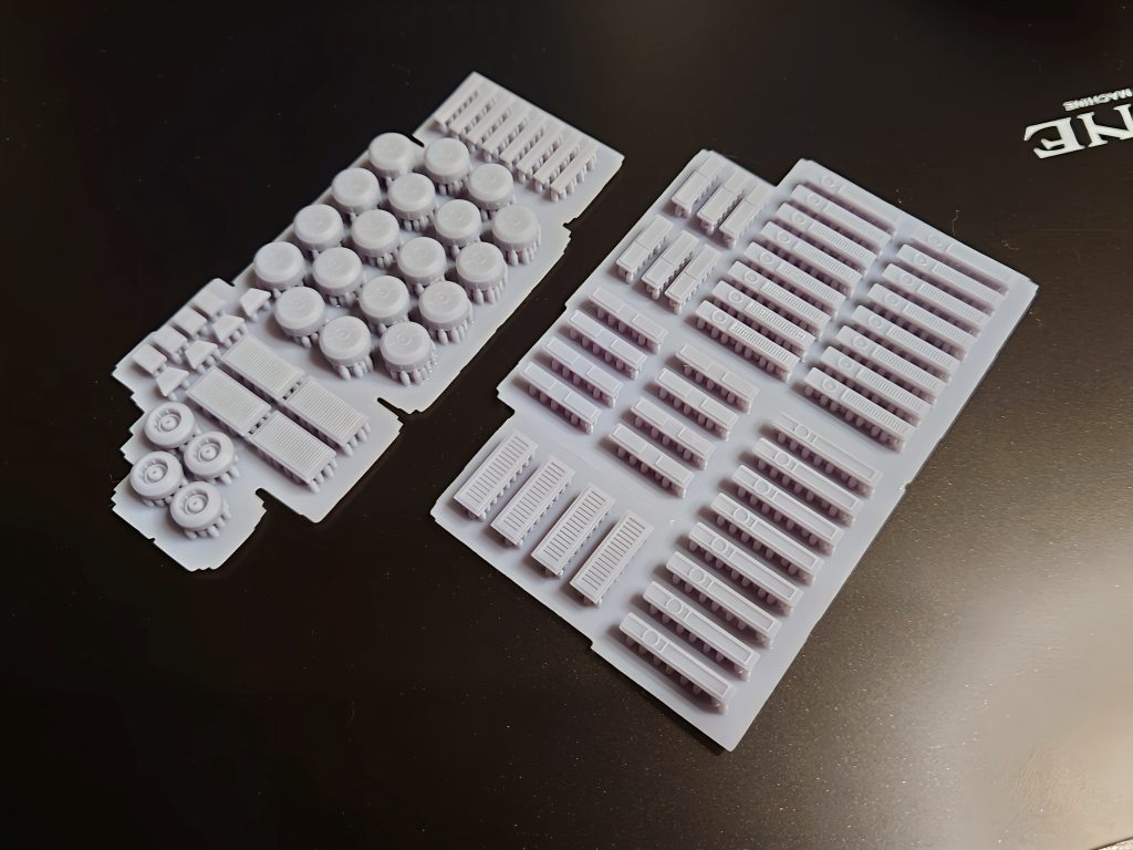 今回使用した自作パーツたちです