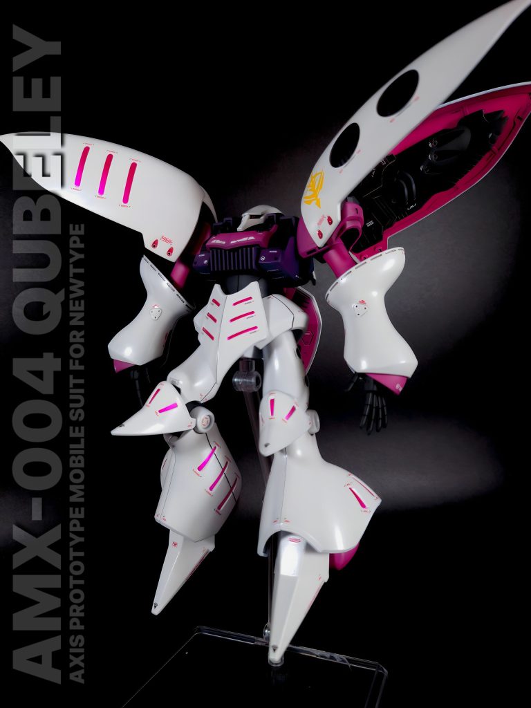 実はこのキュベレイ、２〜３ヶ月前に作っていたものなのですが…四肢のポリキャップが◯んでました。もうプランプランです。腕なんて変な衝撃を加えるとあっという間に落ちます。😭なのでこれ以外のポーズは無理です…