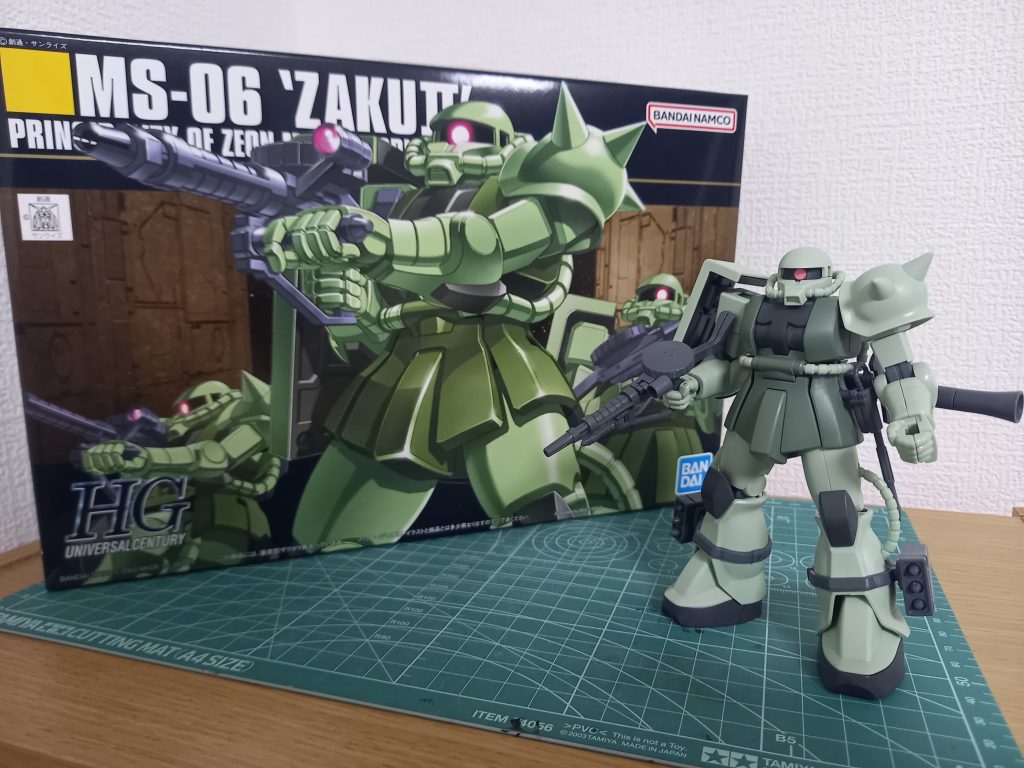 古いキットですがプロポーションはかなり良かったです😍合わせ目などが目立つ所もありましたが、合わせ目の消しかたを考えたり技術練習にもってこいです🎵初のザク…楽しかった🙌