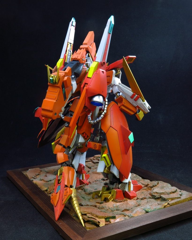 後ろを見ると完全にギミックバレますw色分けとパーツ量で泣かされましたね。