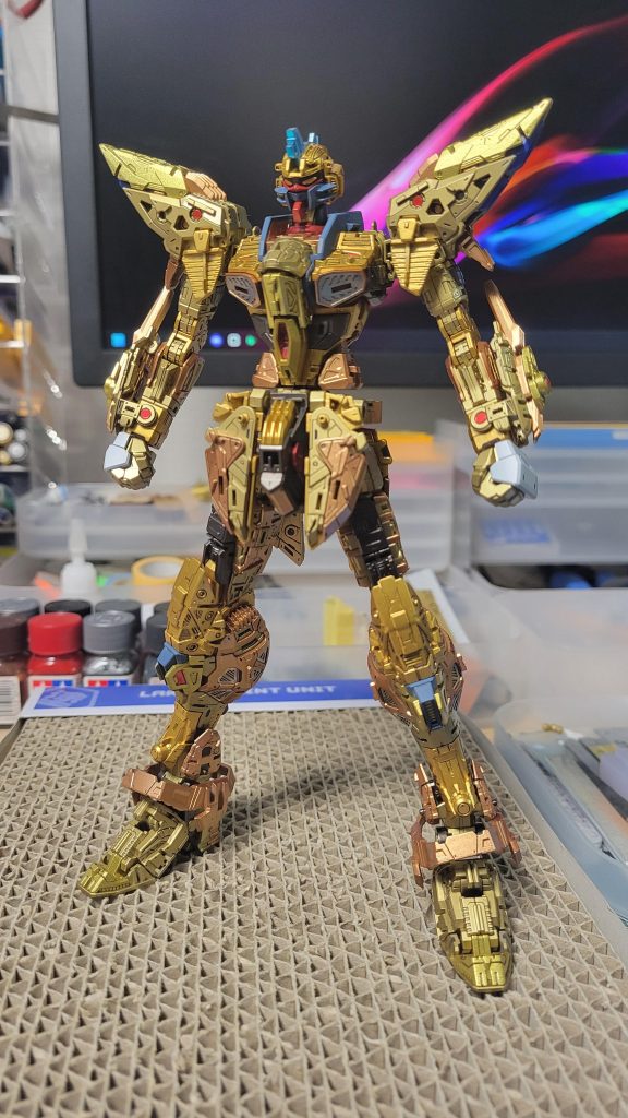 塗装後外装取り付け前。雑ですがほぼ全部墨入れしました。