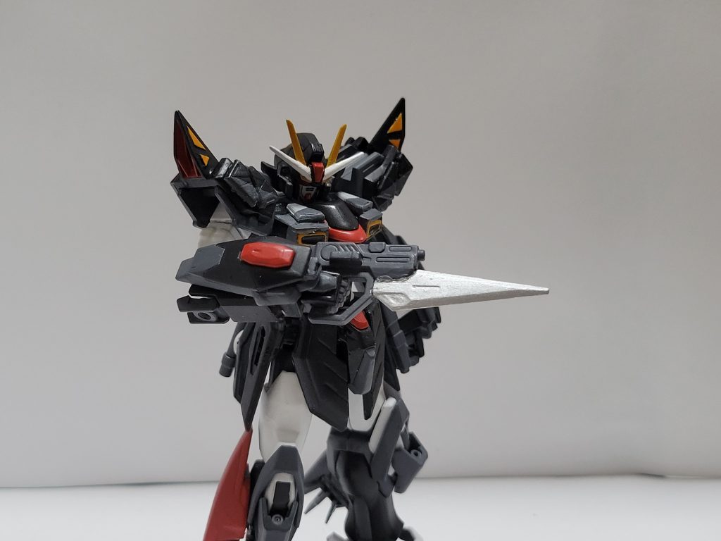 メイン武器、バヨネット複合ビームライフルショーティービームライフルショーティーに銃剣着けたもので、最初期からの武器ですガンブレードっていいですよね