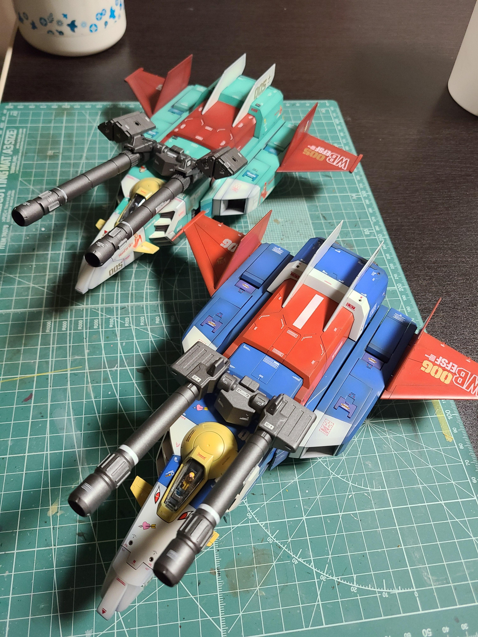 MG ガンダムver.2.0+MG Gファイター 完成品 全塗装【作成中】 - おもちゃ