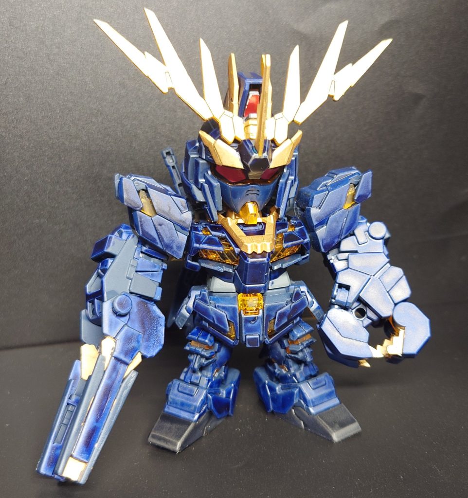 製作時間が無いので部分塗装だけで済まそうしたのですがアンテナ塗ったところで、これぐらいならマーカー直塗りで全塗装いけるなと思いチャレンジしてみました( •̀ •́ )୨⚑︎゛