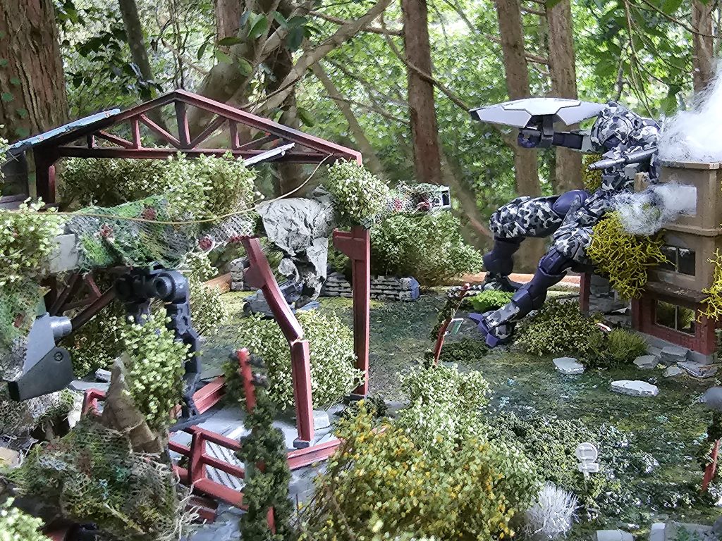 ほんとはジャベリン持った兵士とか建物近くに置いても良かったんですけど今回は断念。