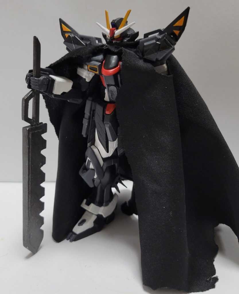 専用ABCマント&ソードメイスマント着けると一気にダークヒーロー感増しますよねソードメイスは友人に作ってもらいましたカッコいい…!