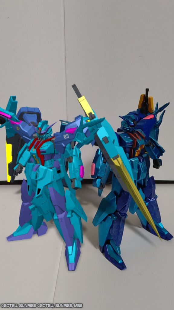 最後にガンダムブレイカーモバイル内でのツーショット！！