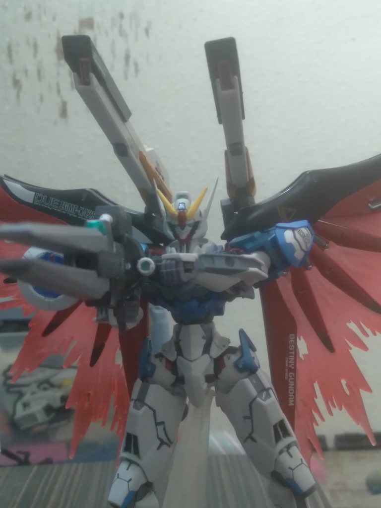 Here it is with the launcher barrel on the Lightning Rifle and the Satellite Cannons deployed