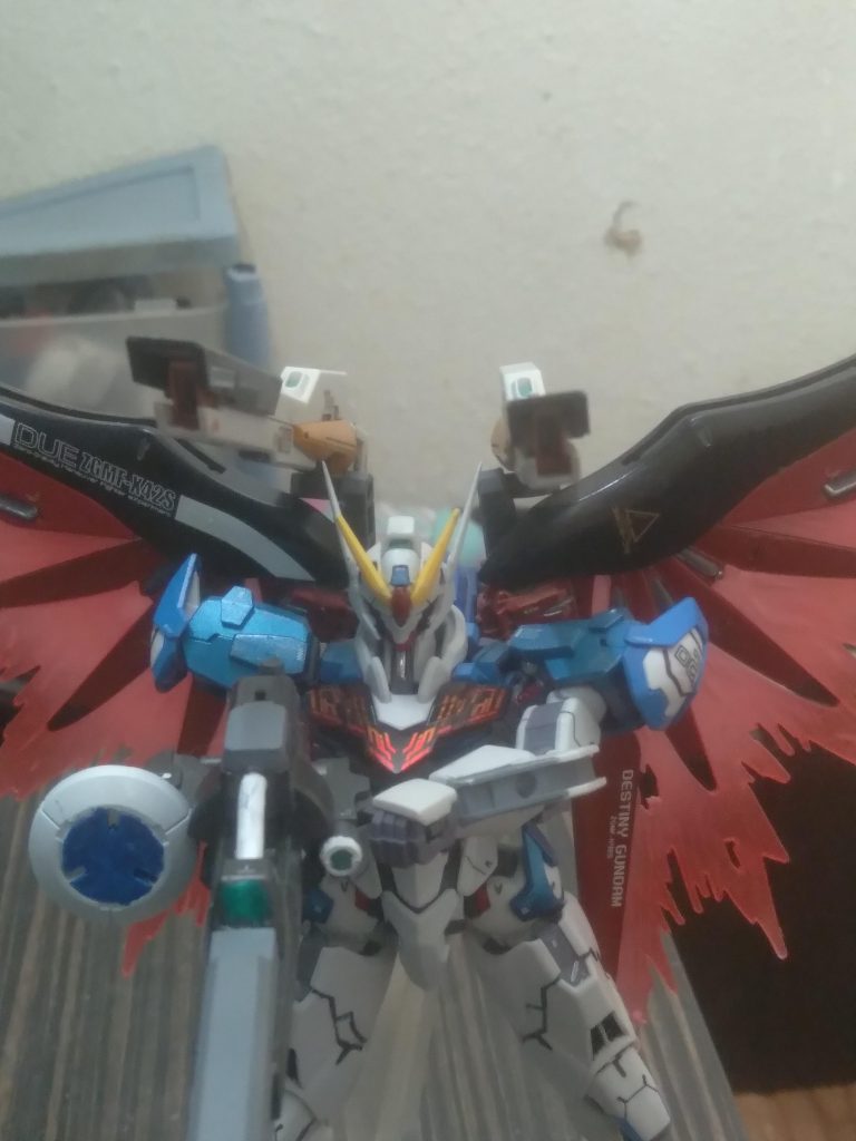 Gundam Lfrith DestinyPower Source: Electromagnetic generator Affiliation: Ochs Earth Foundation Pilot: Tatsiro Inabara Primary Weapons: BR-279 Lightning Rifle, Satellite Cannons ×2, beam saber ×2