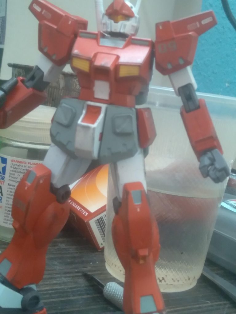 It's hard to tell,but there silver and gunmetal weathering on there